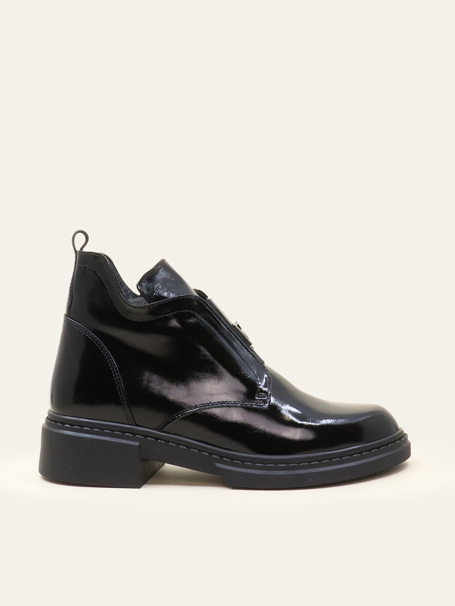 POLISHED ZIP-UP BOOTS