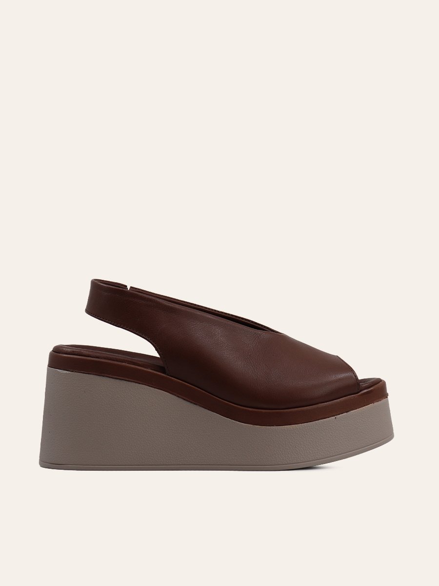 SLEEK PLATFORM SLINGBACK SANDALS