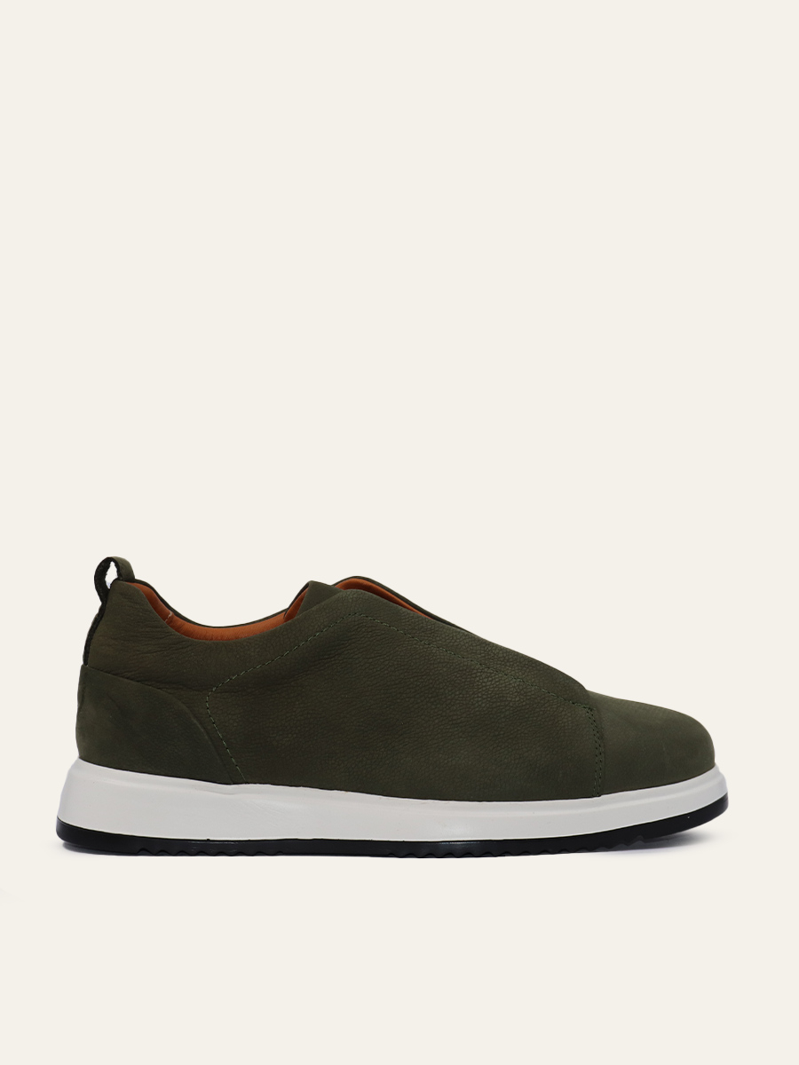 KHAKI GREEN SUEDE