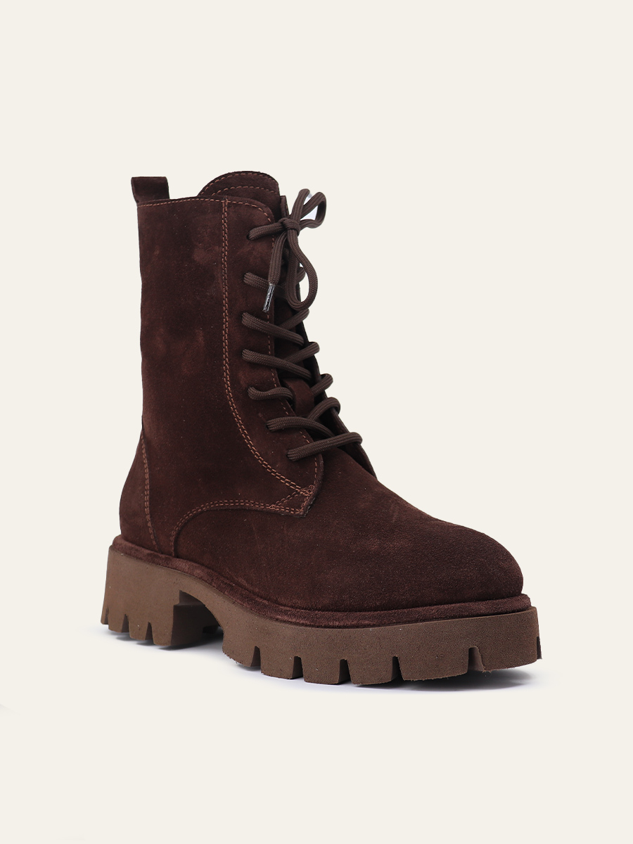 SUEDE LACE-UP BOOTS — 2