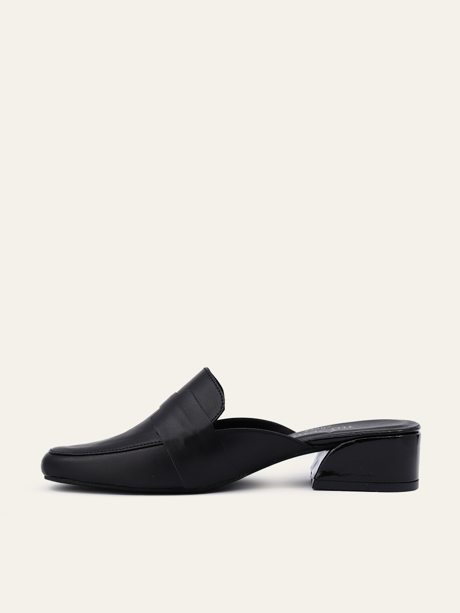SCULPTED HEEL MULES — 5