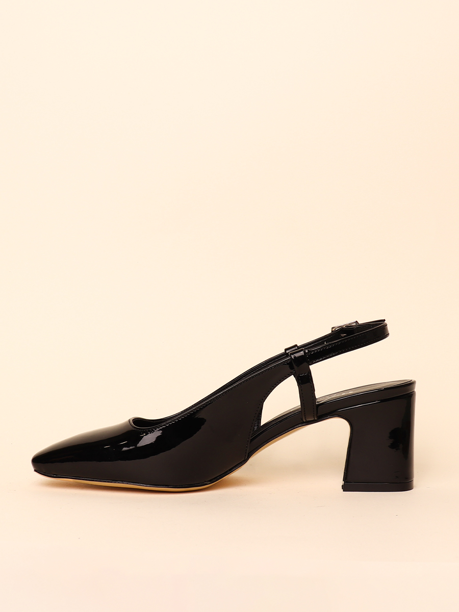 SQUARED SLING HEELS — 2