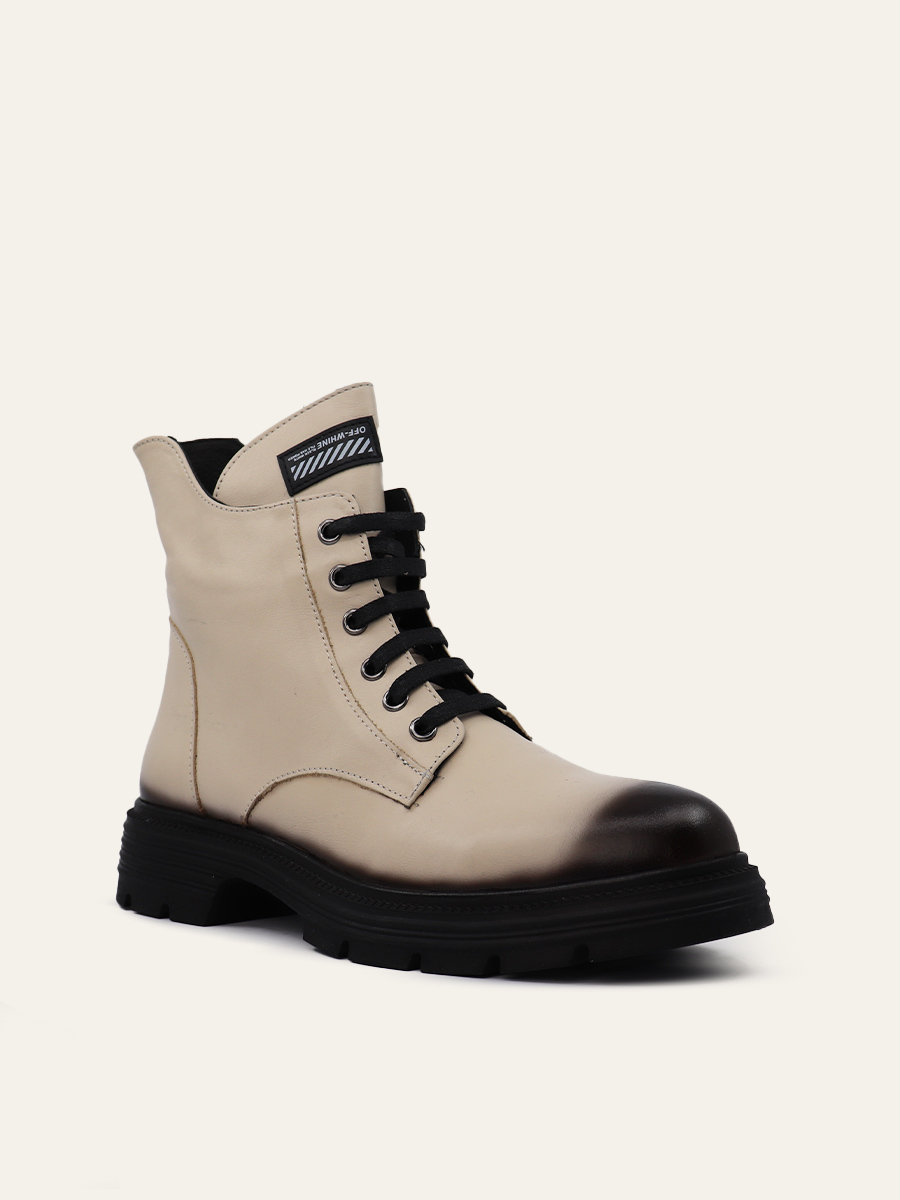 FADE DETAIL COMBAT BOOTS — 2