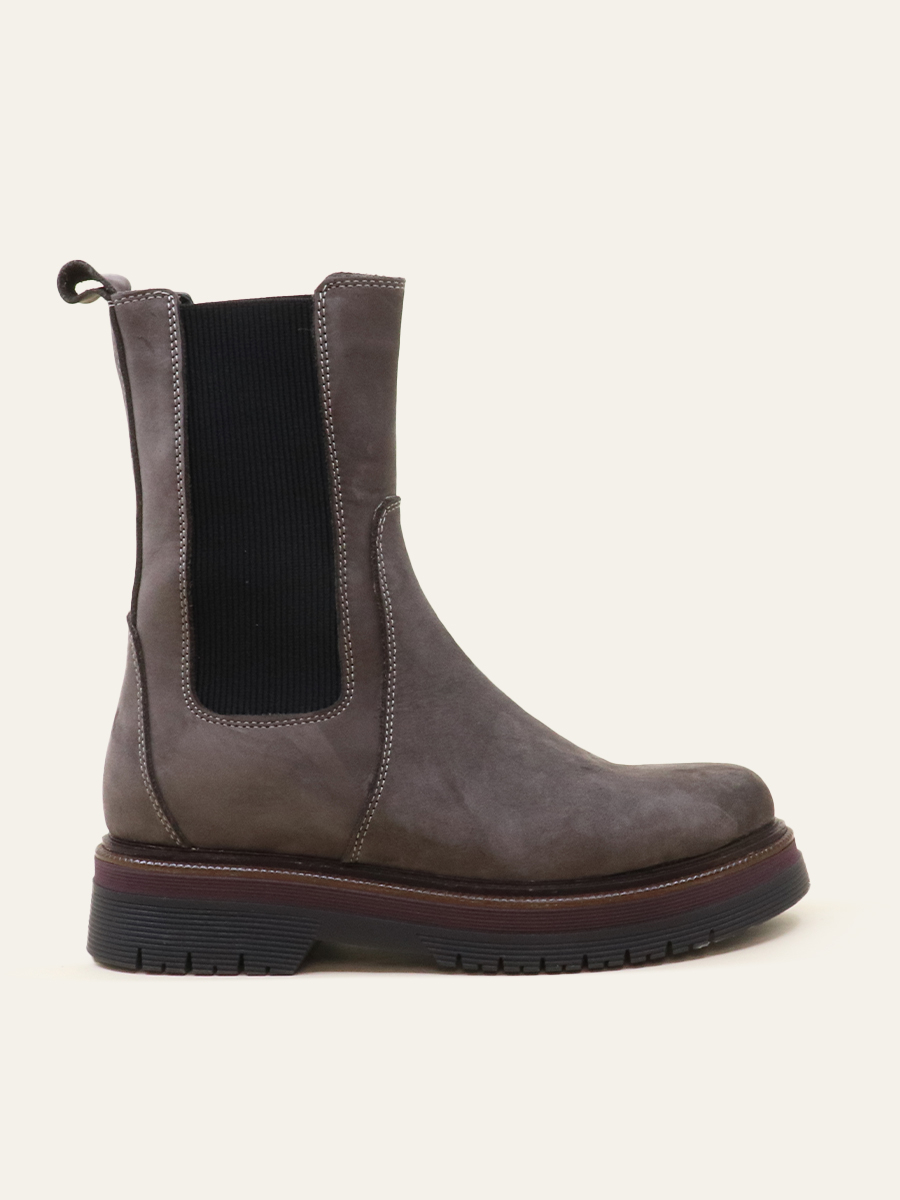 VELOUR CHELSEA BOOTS