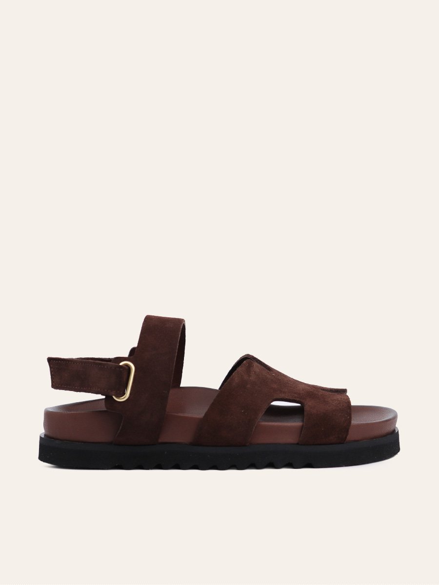 VELUR STRAP SANDALS