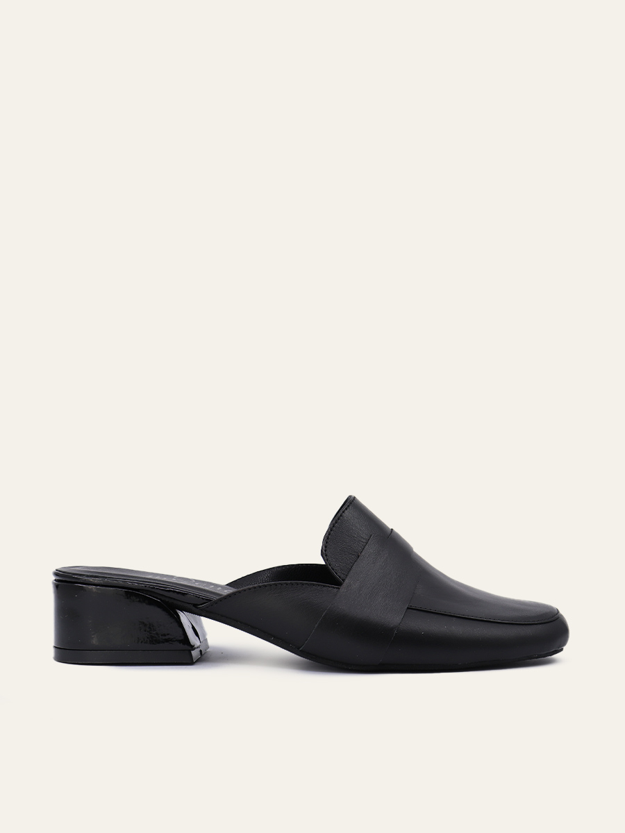 SCULPTED HEEL MULES — 4