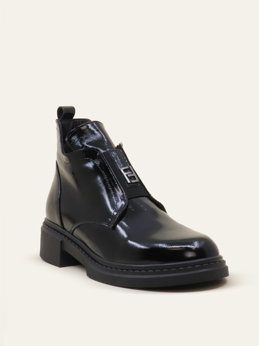 POLISHED ZIP-UP BOOTS — 3