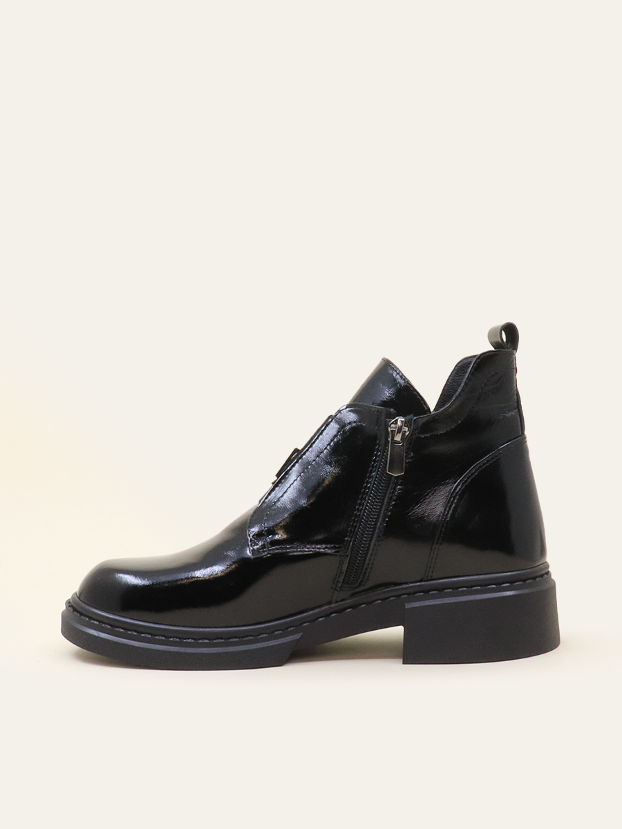 POLISHED ZIP-UP BOOTS — 2