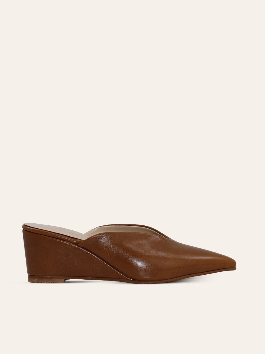 SCULPTED WEDGE MULES