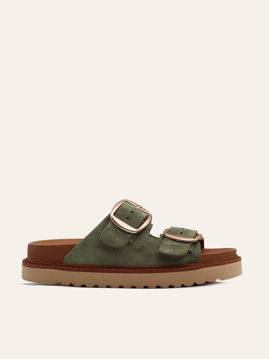 DOUBLE BUCKLE SLIDES