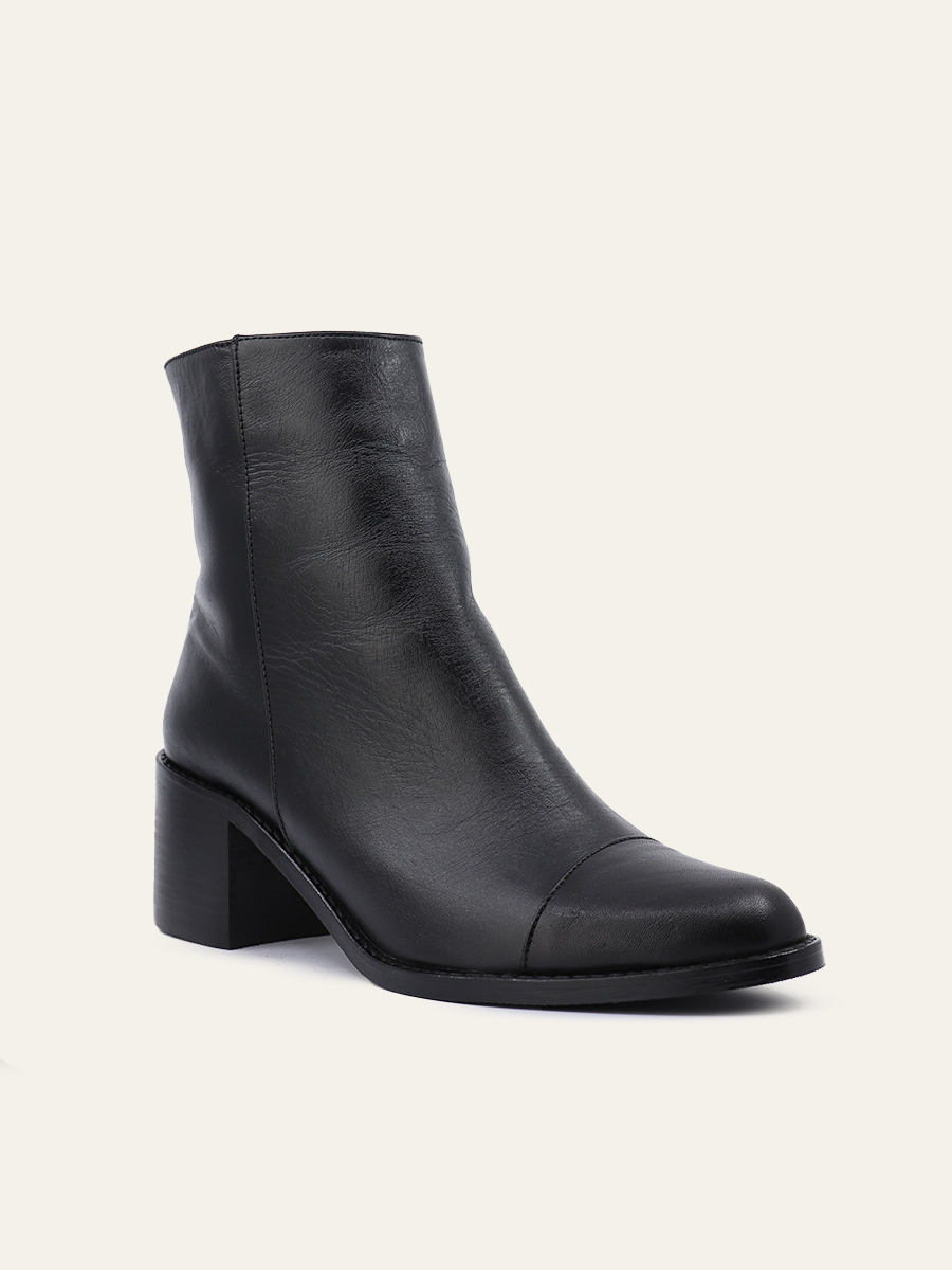 SQUARE-TOE BLOCK BOOTS — 5