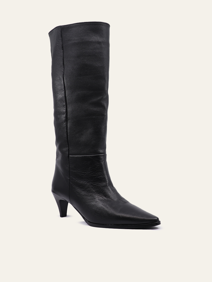 KNEE-HIGH HEELED BOOTS — 5