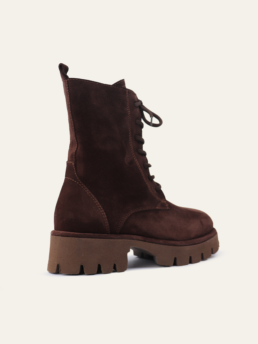 SUEDE LACE-UP BOOTS — 3