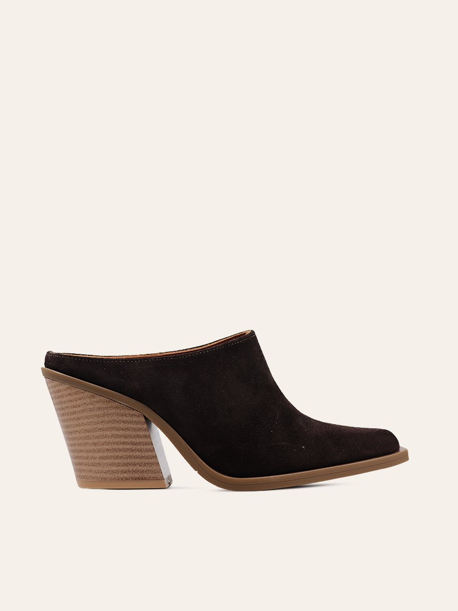STRUCTURED MULE HEELS