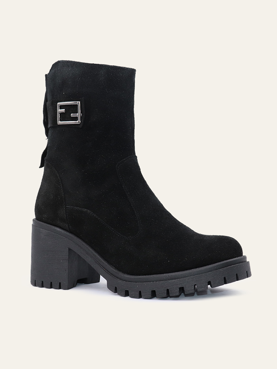 BUCKLE BLOCK BOOTS — 3