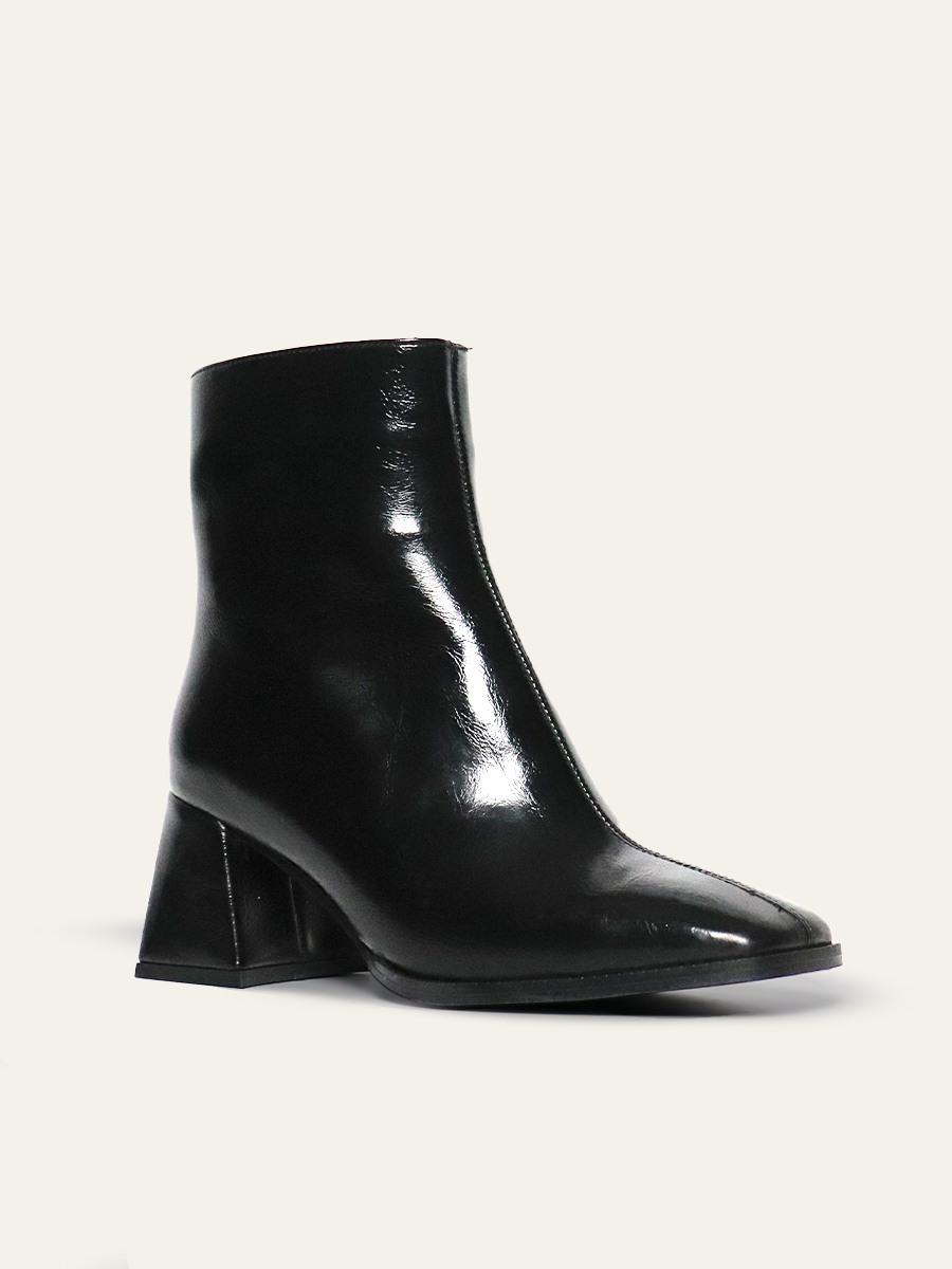 SCULPTED PATENT BOOTS — 5