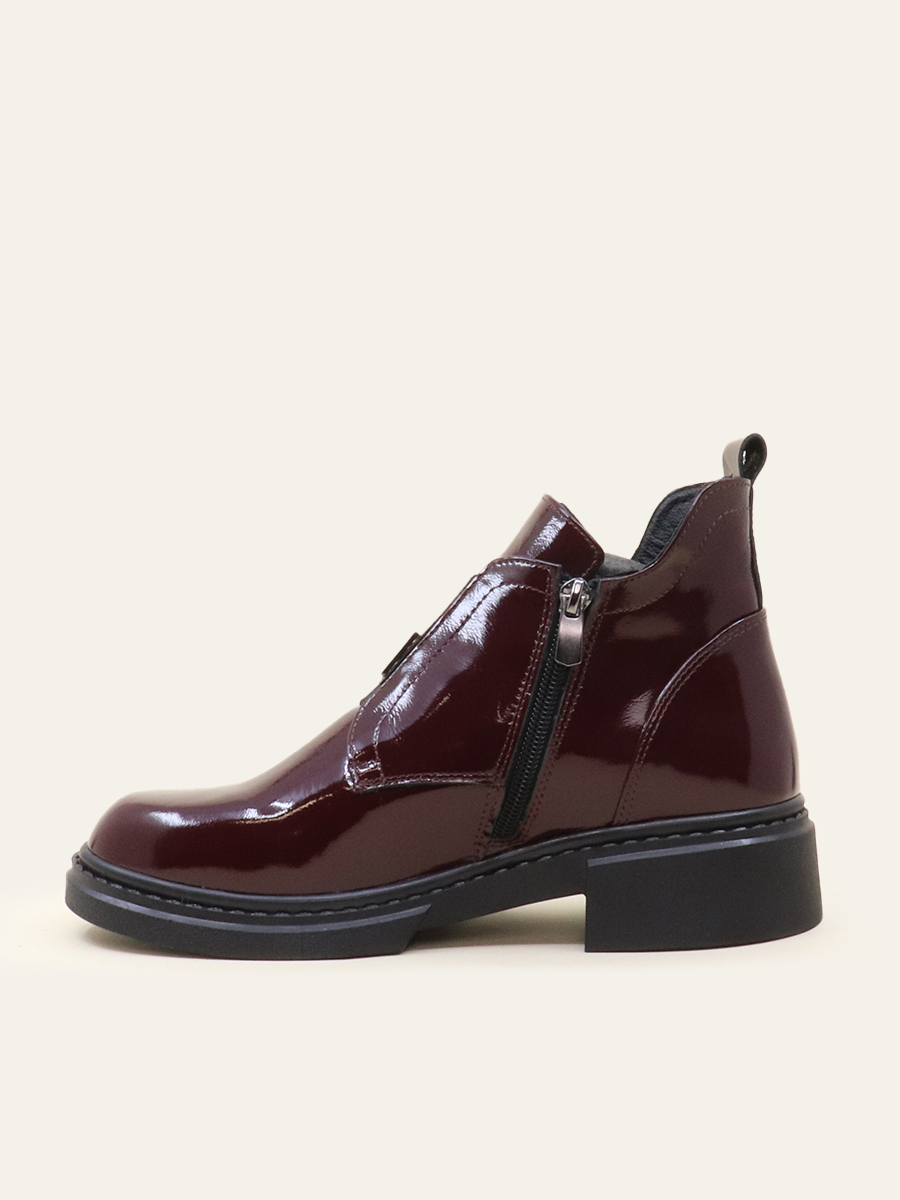 POLISHED ZIP-UP BOOTS — 5