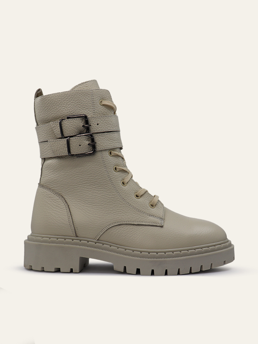 URBAN BUCKLE LACE BOOTS