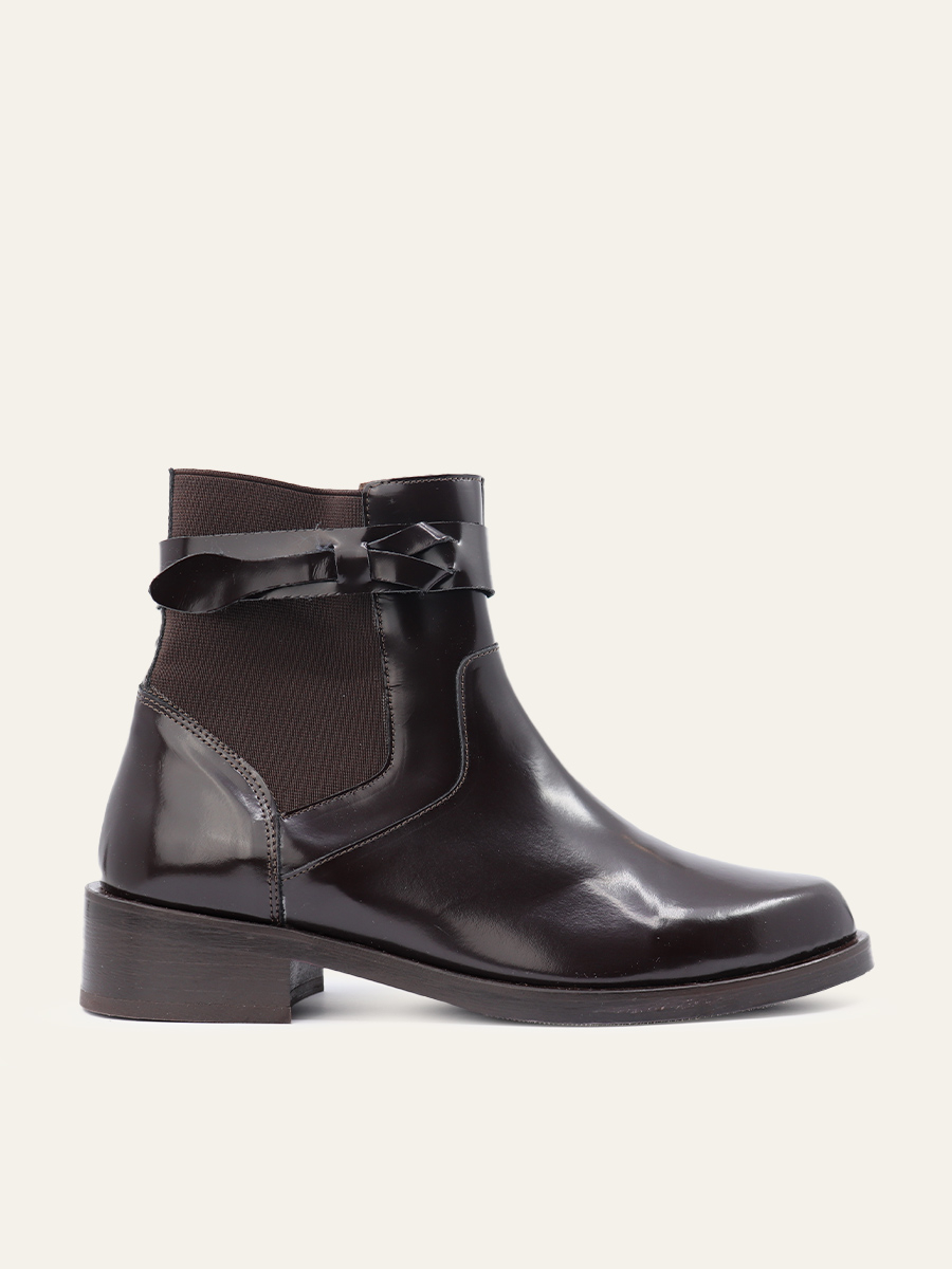 BOW ACCENT ANKLE BOOTS
