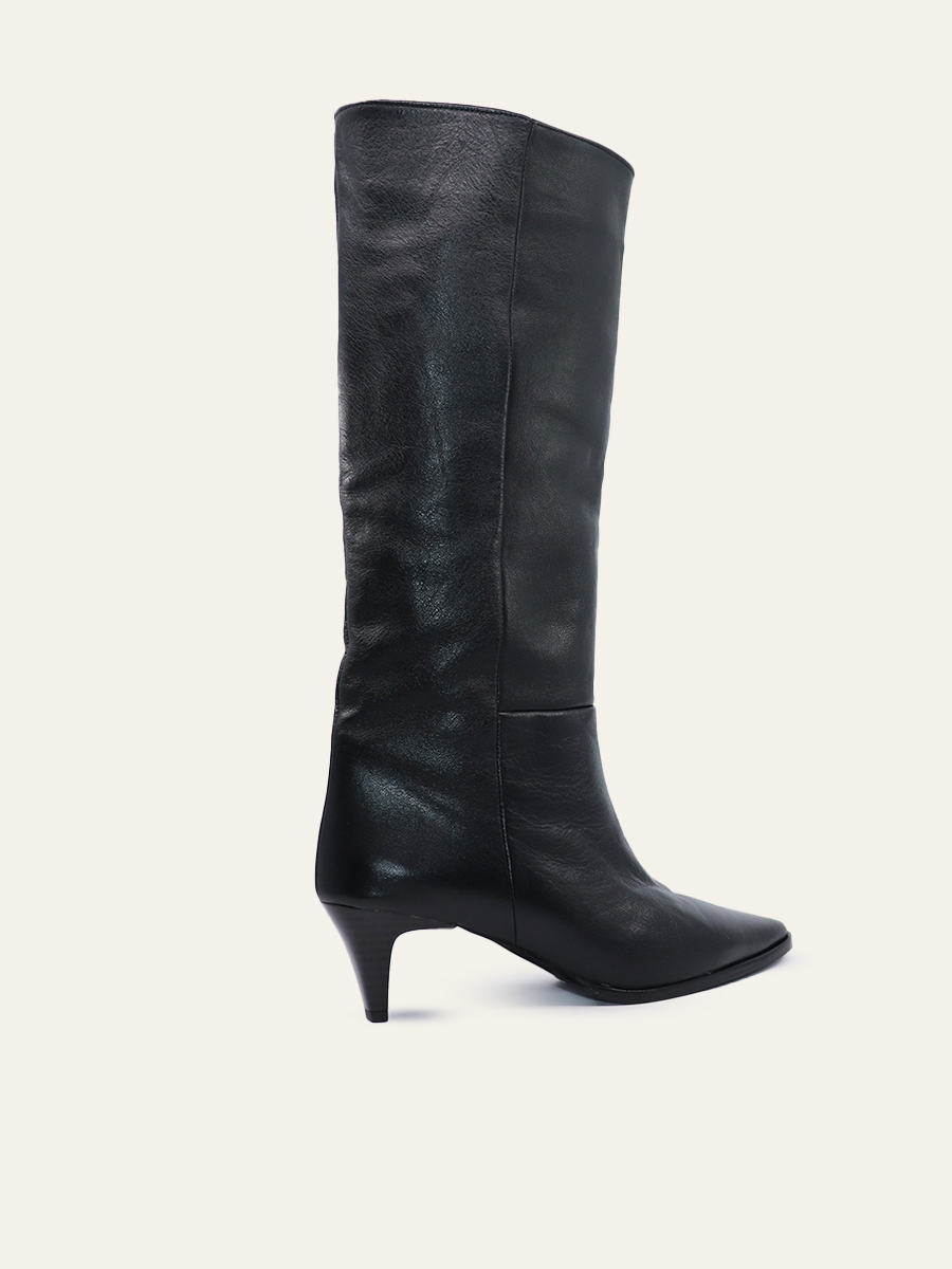 KNEE-HIGH HEELED BOOTS — 6