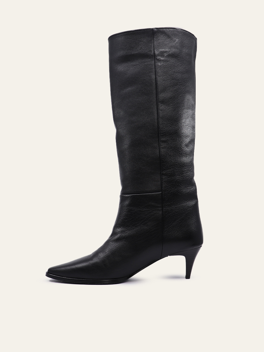 KNEE-HIGH HEELED BOOTS — 4