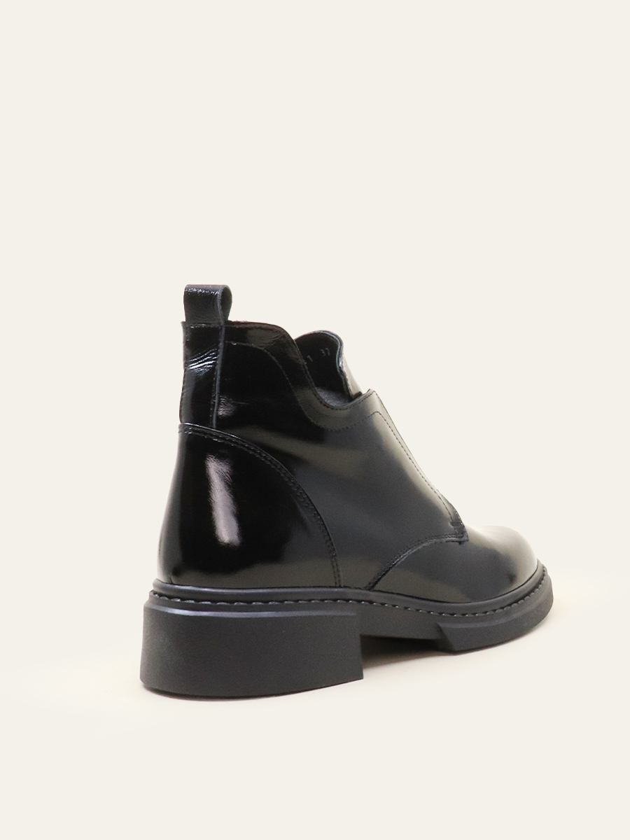 POLISHED ZIP-UP BOOTS — 4