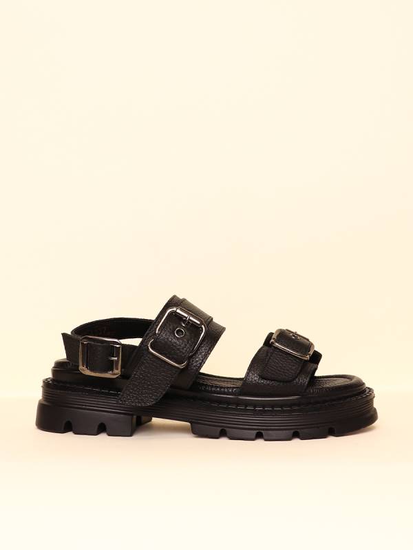 BOLD BUCKLE SANDALS — 1