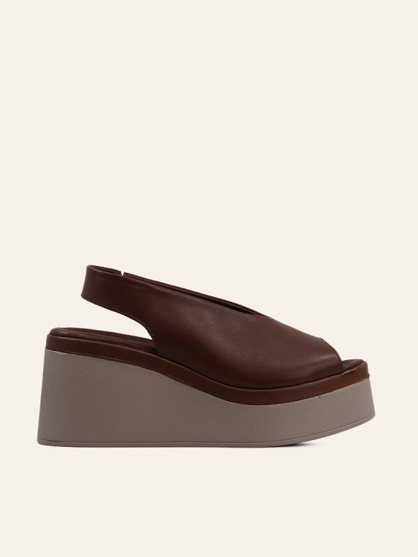 SLEEK PLATFORM SLINGBACK SANDALS