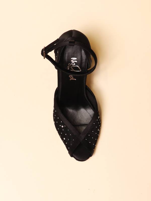 MESH CRYSTAL HEELS — 4