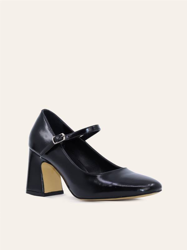 GLOSSY STRAP HEELS — 3