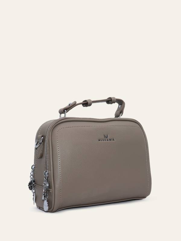 STRUCTURED TOP HANDLE BAG