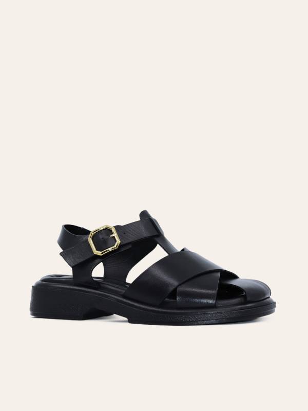 MINIMAL BUCKLE STRAP SANDALS — 3