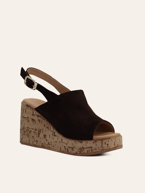 CORK PLATFORM SANDALS — 3