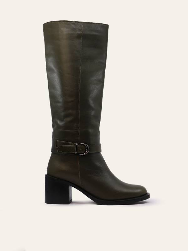 BELTED TALL BOOTS
