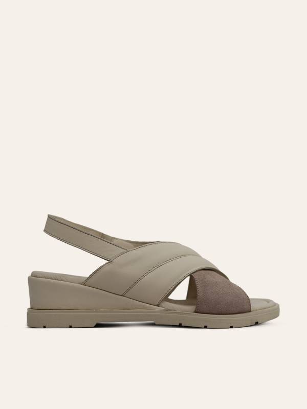 CROSS STRAP COMFORT SANDALS