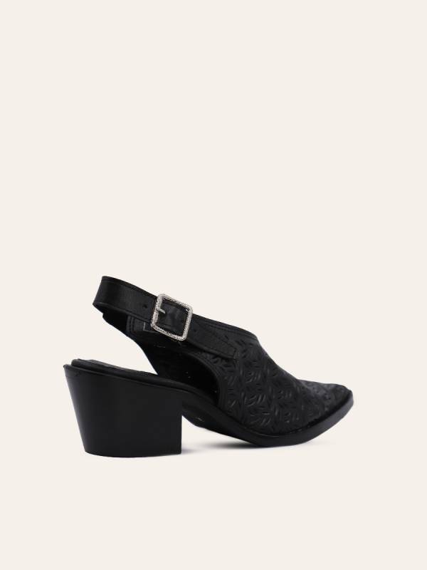 ORNATE CUT SLINGBACK HEELS — 4