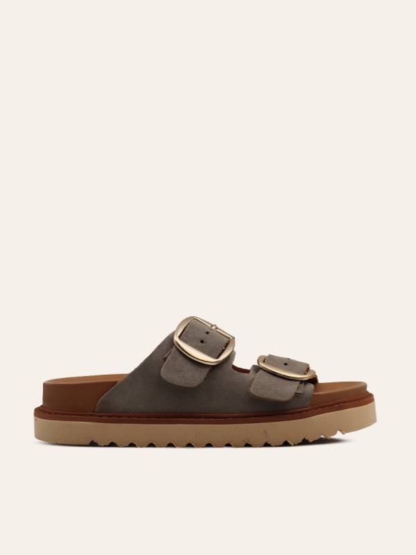 DOUBLE BUCKLE SLIDES