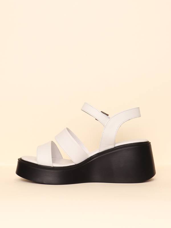 TRIPLE STRAP WEDGE SANDALS — 2