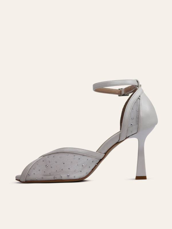 CRYSTAL MESH HEELS — 2