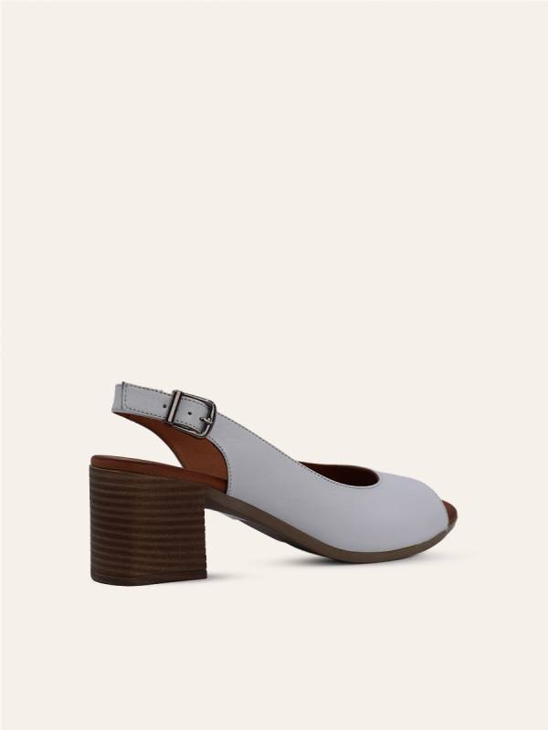 OPEN TOE SLINGBACK HEELS — 4