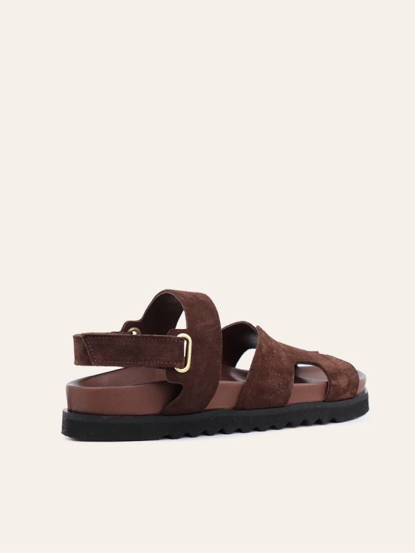 VELUR STRAP SANDALS — 4