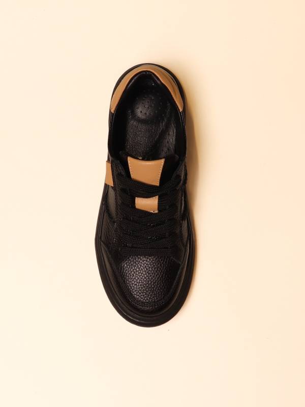 TEXTURED ACCENT SNEAKERS — 4