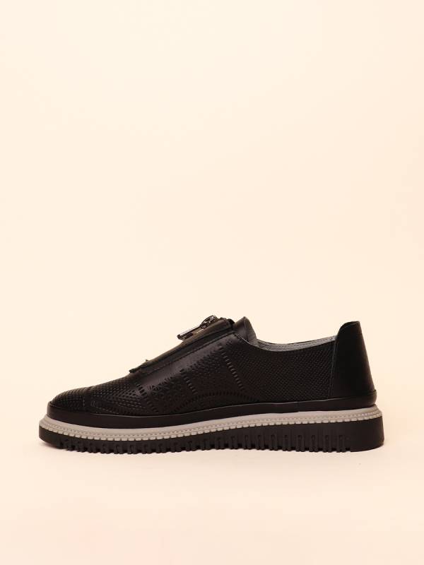ZIP PERFORATED LOAFERS — 2