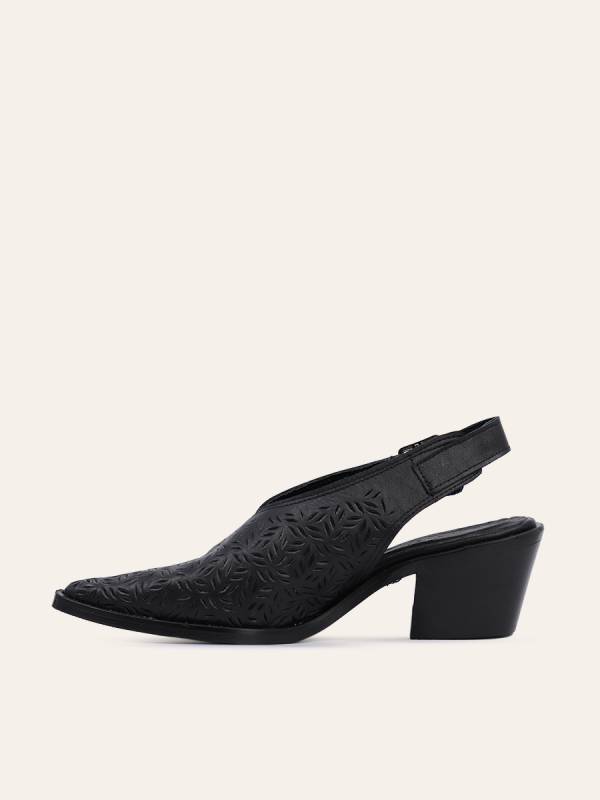 ORNATE CUT SLINGBACK HEELS — 2