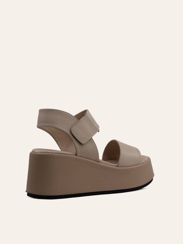 VELCRO STRAP PLATFORM SANDALS — 4