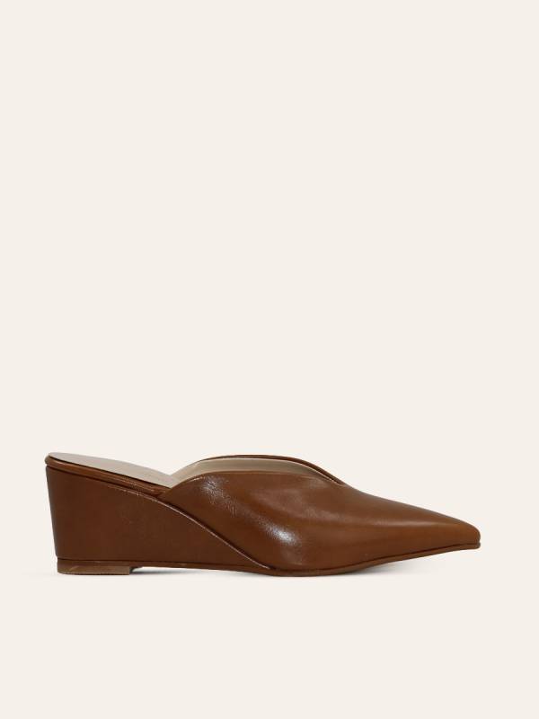 SCULPTED WEDGE MULES