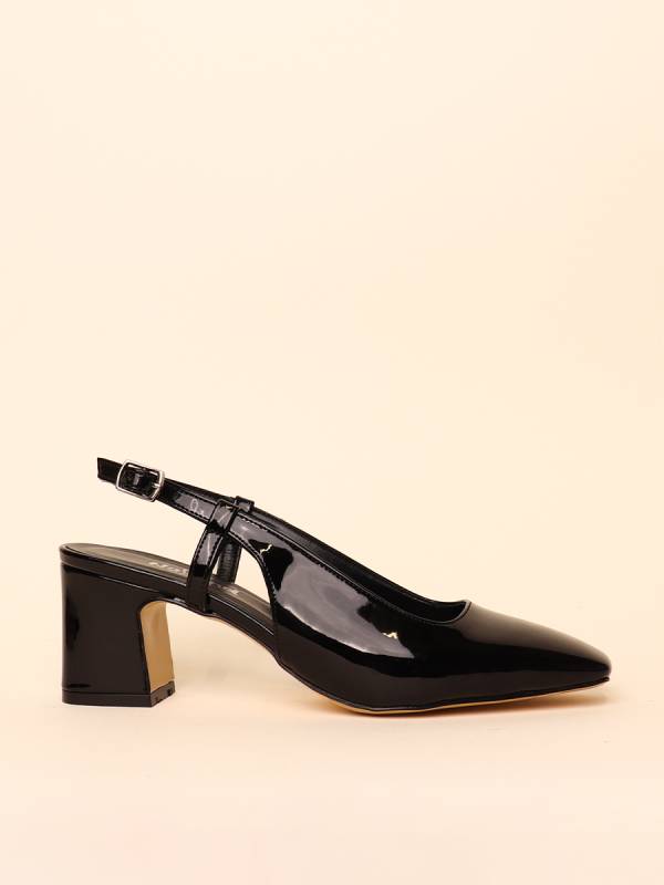 SQUARED SLING HEELS