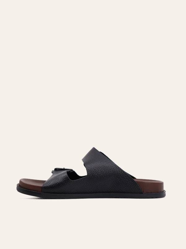 TEXTURED BUCKLE SLIDES — 2
