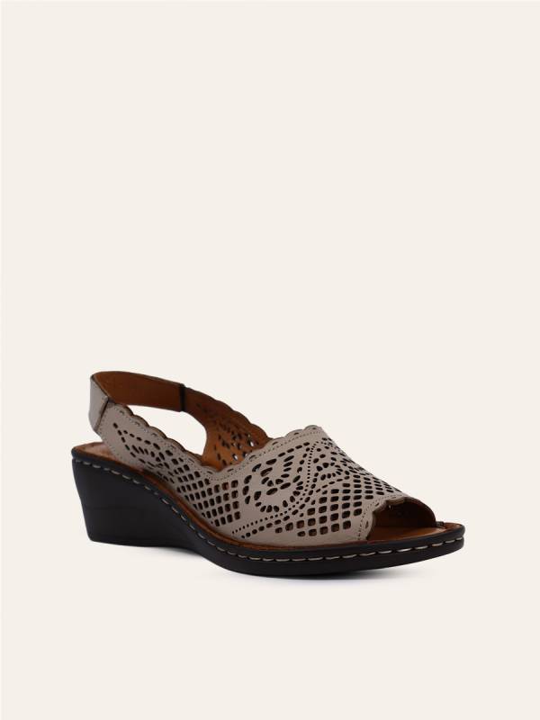 SOFT CUT WEDGE SANDALS — 3