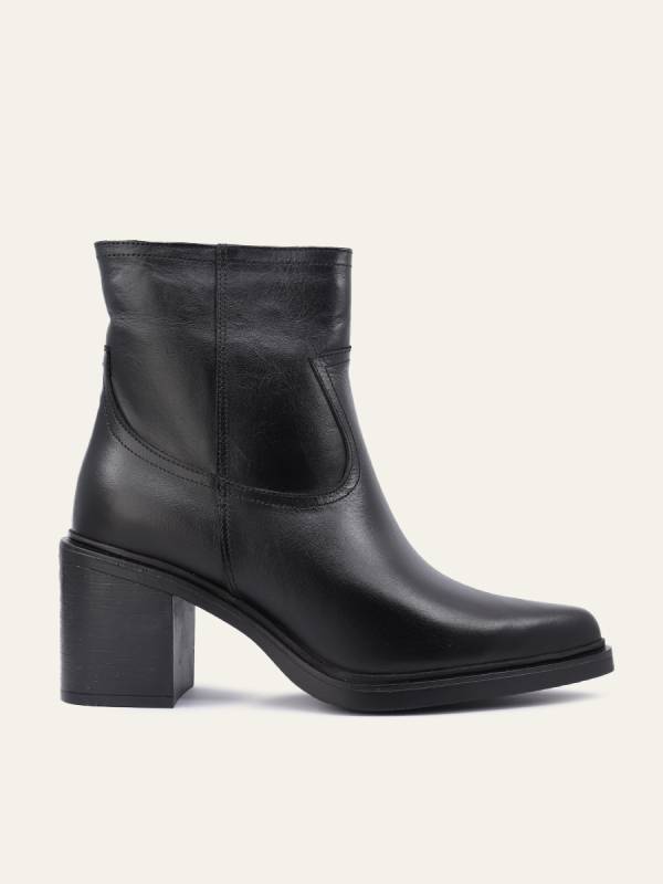 BLOCK HEEL ANKLE BOOTS